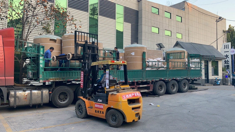 【川一股份】40T/H单级反渗透设备发往上海