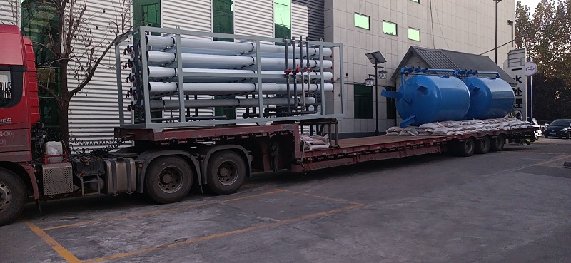 【川一股份】20T/H双级反渗透设备发往东营河口