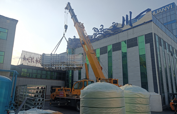 【川一股份】70T单级反渗透设备装车发往甘肃省张掖市