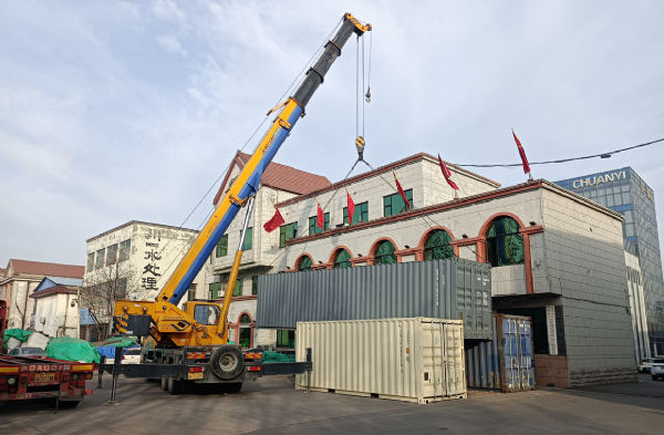 【川一股份】出口南美洲单级水处理设备发上海港