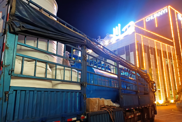 【川一股份】70T/H软化水设备装车发往广西百色市