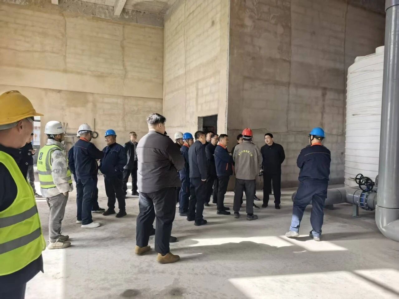 壶关县委书记亲临视察 川一水处理420吨超滤+反渗透设备项目稳步推进